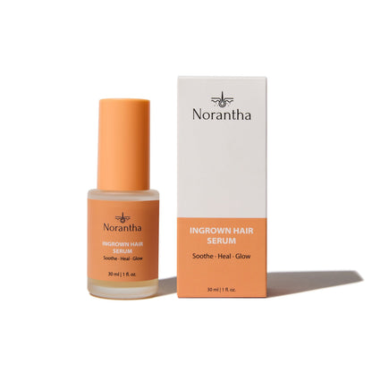 Exfoliating body serum for ingrown-prone skin after shaving